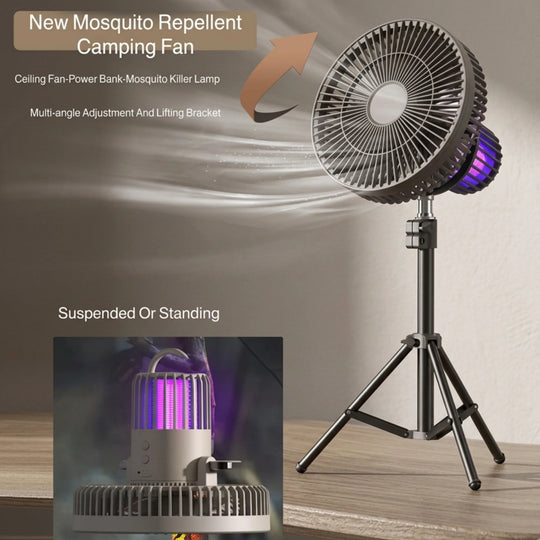 Rechargeable Mosquito Killer Fan with Lighting & Tripod Stand