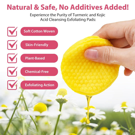 Turmeric & Kojic Acid Cleansing Pads – (40 PCS)