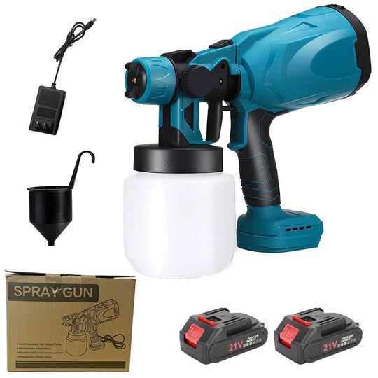 High Pressure Cordless Paint Sprayer Electric Airless HVLP Spray Gun
