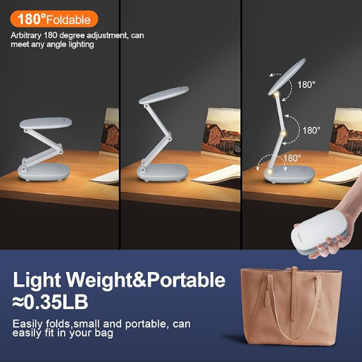LED Desk Lamp for Office Home & Battery Operated Lamp