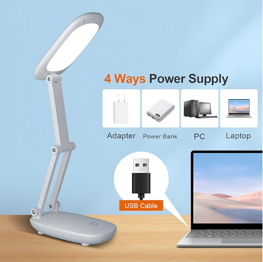 LED Desk Lamp for Office Home & Battery Operated Lamp