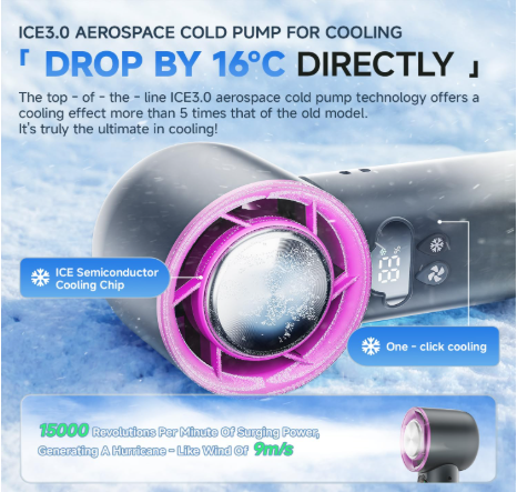 Portable Cooler Handheld Fan