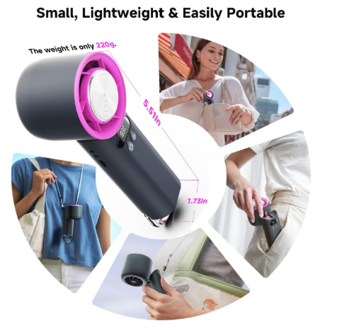 Portable Cooler Handheld Fan