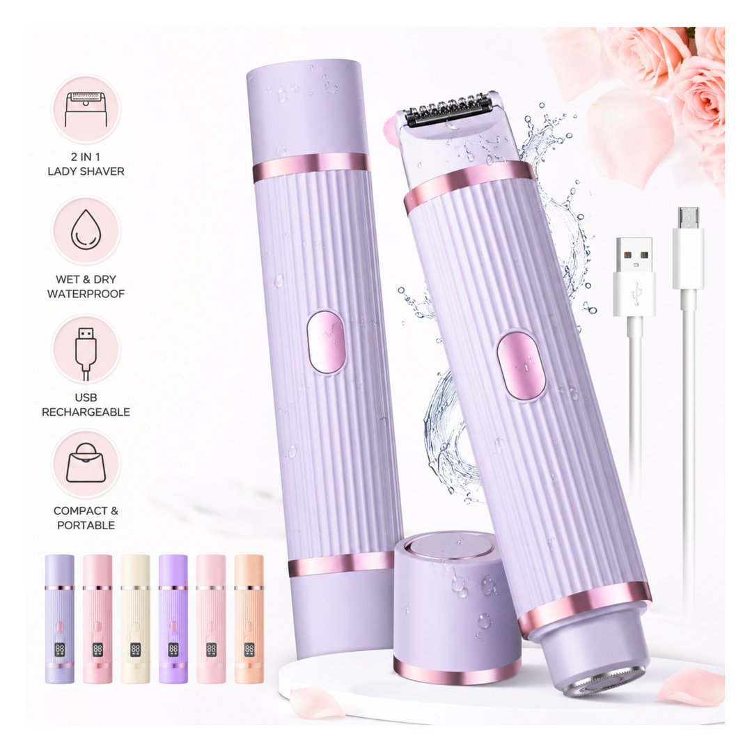 Double Head Electric Shaver – Portable USB Rechargeable